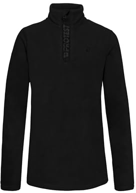 Protest perfecty 1/4 Kinder Fleecejacke, Schwarz, 152 (Herstellergröße:L)