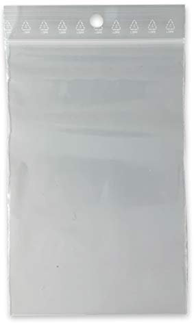 Lot 100 sachet à fermeture zip format 80 x 120 mm (8 x 12 cm) pochette qualité alimentaire, prélèvement, au norme CEE 50 microns