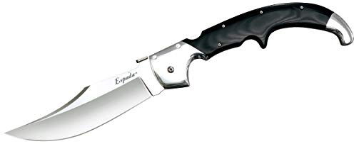 Cold Steel, Taschenmesser, Espada XL Lockback, Klinge: 19,1 cm, G10, Schwarz, Klappmesser, SV35VN, Taschenclip, Tri-Ad Lock, Satin Finish