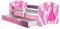 Kinderbett Jugendbett mit einer Schublade und Matratze Rausfallschutz Rosa 70 x 140 80 x 160 80 x 180 ACMA II (08 Princess, 80 x 160 cm mit Bettkasten)