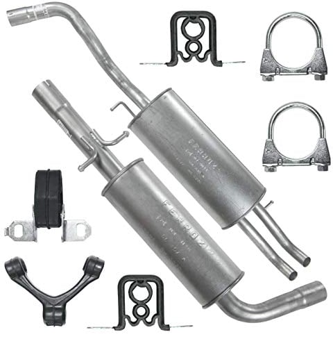Adamot Auspuffanlage Schalldämpferset Auspuff für Toledo 2 II 1M, Octavia I 1 1U, Bora, Golf 4 IV