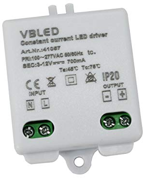 VBLED® LED Netzteil Konstantstrom 700mA / 3-12V DC/z.B. 1-3x 3W / Nicht Dimmbar