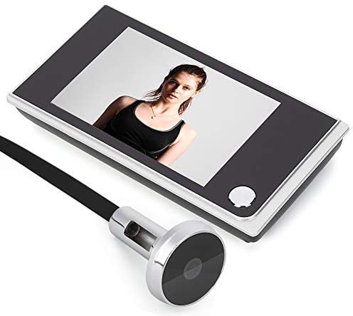 Cocoarm Digitaler Türspion, 3,5 120 Grad Sichtwinkel Digital Türkamera Türklingel Digital LCD Türsprechanlage Mit Energiespar- und Stromverbrauchsalarmen geeignet für Jede Türstärke