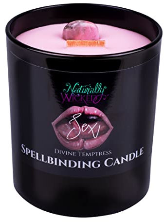 Naturally Wicked Spellbinding Sex Kerze | Duftkerze Mit Kristallzauber | Inkl. Einzigartiger Geschenkbox