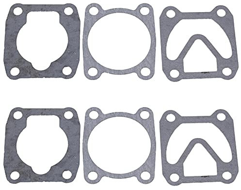 BQLZR Gray Air Compressor Cylinder Head Based Valve Plates Sealing Gaskets Pack of 6