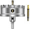 ASNOMY 90mm Lochsäge Hartmetall-Bohrer, Metall Lochsäge Bohrer, TCT-Bohrer-Lochsägen ideal für Löchern in Edelstahl, Eisen, Holz, Kunststoff