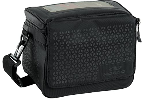 Asista Teile fürs Rad Unisex – Erwachsene Norco Telford Lenkertasche, Schwarz, 22x17x14cm