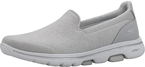 Skechers Women's Go Walk 5-Honor Sneaker, Light Grey, 6 UK