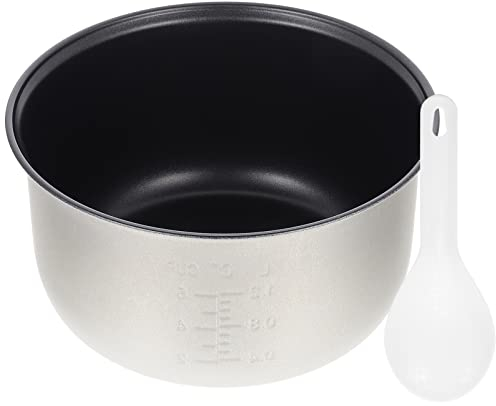 Angoily Inner Cooking Pot for Rice Cooker, Non Stick Inner Cooking Pot Liner Containers Replacement Accessories for 3L Rice Cooker