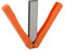 Diamond Carbon Steel Professional Knife Sharpener Rod Kitchen Home or Hunting Master Chef Hunter or Home Gourmet Sharpening Rod or Stick Double Sided Folding(Orange)