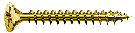 SPAX Universalschraube, 4 x 25 mm, 180 Stück, Vollgewinde, Senkkopf, Kreuzschlitz Z2, 4CUT, YELLOX A2L - 8000000276637