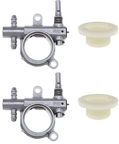 VGOL 2PCS Pompa olio motosega con ingranaggio a vite senza fine compatibile con motosega 25CC/38CC 2500/3800 pezzi di ricambio per utensili elettrici esterni