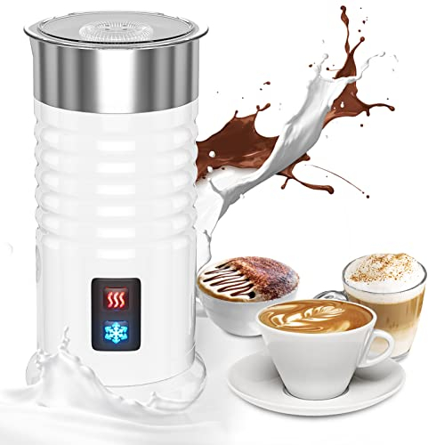 Montalatte Elettrico Automatico 400W 240ml Montalatte Multifunzione 3 in 1 Schiuma Latte Elettrico in Acciaio Inox con Rivestimento Antiaderente per Macchiato Caffè Cappuccino