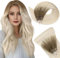 Easyouth Balayage Microring Extensions Aschbraun Echthaar Microring Loop Extensions Remy Menschlich Haar Micro Ring Haarverlangerung Aschbraun Mix Platinblond 40 cm 50g #8/60