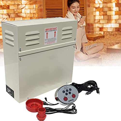 JINTAOMA Generador De Vapor De Sauna De 3kw-15kw, Generador De SPA De Vapor De MáQuina De Sauna De BañO, FuncióN De Drenaje AutomáTico para Calentamiento RáPido De Ducha,4.5KW-220V