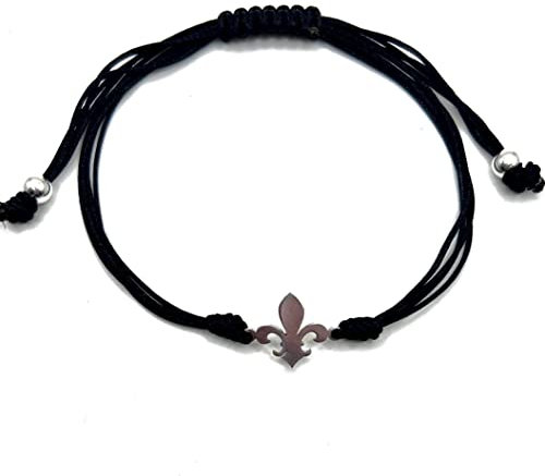 MASBARATA Bracelet fleur de lys en argent sterling, Argent