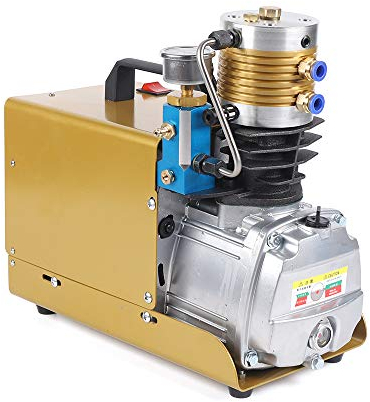 PCP Kompressor, 300Bar Elektrische Kompressor, Hochdruck Luftkompressor Pumpe 220V Elektrische Pumpe für 0-6.8L, Paintball und Tauchflaschen Kompressor/Scuba luftkompressor