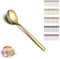 Berglander Gold Teaspoon 12-Piece Set, acier inoxydable titane plaqué or cuillère à café cuillère à café vaisselle, cuillère à café petite cuillère à dessert, lavable au lave-vaisselle