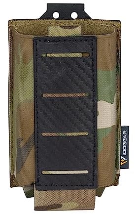 IDOGEAR MOLLE Magazinbeutel 5.56mm Magazin Gürteltasche MOLLE Gewehr Magazin Träger mit Kohlefaser gemusterte PP Platte Fit für M4 M14 M16 AR15