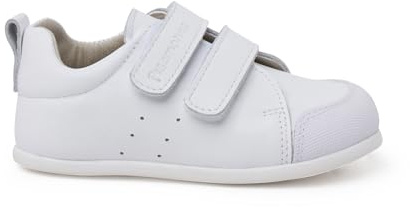 Pisamonas Weiche Leder-Sneaker Mit Doppeltem Klettverschluss Größe 25 Farbe Weiß