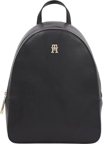 Tommy Hilfiger Damen Rucksack Backpack Elegant, Schwarz (Black), Einheitsgröße