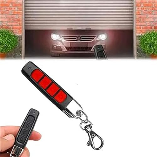 4-in-1 Remote Control Duplicator,Car Remote Control Duplicator,Garage Door Remote Control Duplicator,Universal Remote Control Duplicator for Electronic Garage Doors, (Red)