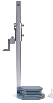 WIKISTORE LLAVE PROFESIONAL 300X0,02 mm, LLAVE de Acero con Tornillo Micrométrico y Punta de Metal Duro, Herramienta de Trabajo Precisa, Robusta y Duradera