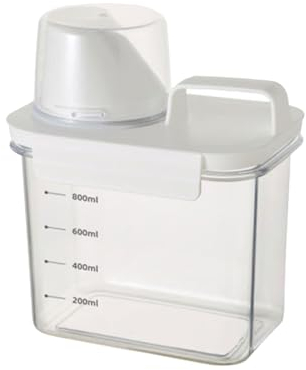 Washing Powder Storage, 11L Laundry Detergent Dispenser, Washing Powder Storage Container, Dosing Ball Liquid Detergent Container With Measuring Cup for Laundry Room Organization and Storage