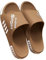 SMIUPIN Sandalias de Playa para Hombres, Zapatillas de Baño y Casa, para Parejas, Interior, 47-48, Marrón y Blanco