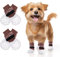 Doppelseitiger Anti Rutsch Hundesocken, Hunde Pfotenschutz mit verstellbaren Klettverschlüssen, geeignet für kleine, mittlere und große Hunde