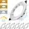 Asstikoo Led Einbaustrahler Dimmbar Extraflach, Aluminium LED Spots 7W 700lumen IP44 220V-240V, Warmweiß 3000K, Neutralweiß 4500K, Kaltweiß 6000K, Für Badezimmer, Wohnzimmer, Sechserpack