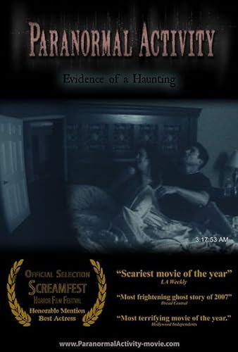 Poster PARANORMAL ACTIVITY 2009 2 A2 – Wandkunst, Heimdekoration, Filmposter, Leinwand, Film, Kino, Retro, Vintage, Kult, klassisch, Nostargic, Saga, moderner Nachdruck, wir drucken jedes Poster für