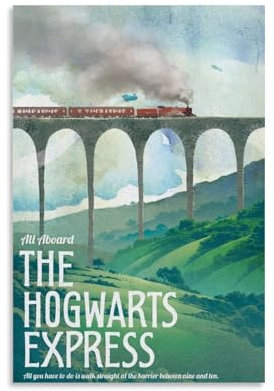 KKPLMM Hogwarts-Express-Poster, Leinwand, Wandkunst, moderne Familiendekoration, 20 x 30 cm