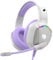 IMYB Gaming Headset with Microphone for Pc, Xbox One Series X/s, Ps4, Ps5, Switch, Stereo Wired Noise Cancelling Over-Ear Headphones with Mic, RGB White Purple