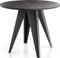 WFL GROUP Esstisch Glory im Industriestil - Moderner, Runder Tisch in Schwarzer Marmoroptik - Ausziehbar von 100 cm bis 140 cm, Pulverbeschichtete Metallbeine - Marmor Schwarz