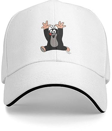 Punk Unisex Maulwurf Laufen Baseballmütze Erwachsene Cartoon Krtek Little Maulwurf Verstellbarer Papa Hut Frauen Männer Sport