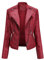 Generico Giacca Scamosciata con Frange Giubbotto Chiodo Corto Borchiato Giacchetta Biker Casual Leggera Donna Giacca Inverno Donna Rosa Piumini 100 Grammi Donna