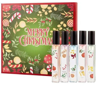 Parfum Adventskalender 2024 Frauen - 5 Teiliges Duftset Pheromone Parfum Woman, Eau de Parfum für Damen, Parfum Miniaturen-Set, Lang Anhaltender Parfüm, Geschenk für Frauen vor Weihnachten 2024