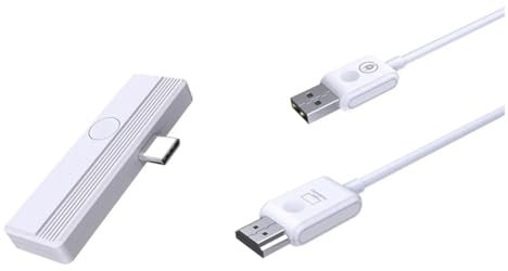 Malloy Kabelloser USB-C-Zu-Kompatibler Displayadapter, Screen Mirror Cast Extend für Laptop, Smartphone für TV-Projektor