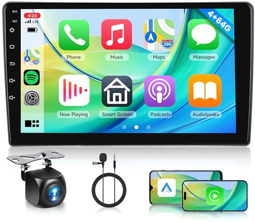 4G+64G Android Autoradio per Opel Zafira/Antara/Astra 2006-2010 9 Pollici Touchscreen Autoradio con Carplay Senza Fili Android Auto Mirror Link Navi GPS Bluetooth WiFi FM/RDS/EQ Telecamera Posteriore