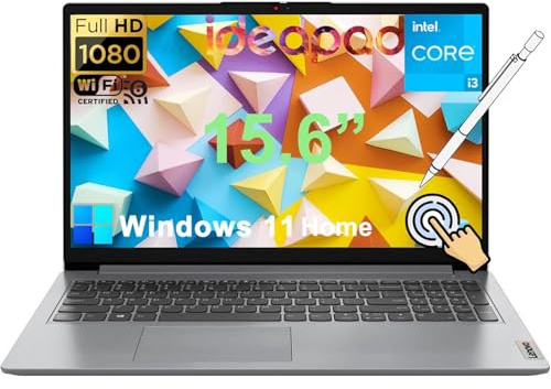 Lenovo 2025 IdeaPad Laptop for Business & Student, 15.6 IPS FHD Touchscreen, 6-Core Intel Core i3, 24GB RAM 1TB SSD, Wi-Fi 6, HDMI, Numeric Keypad, Long Battery Life, Windows 11 Pro, w/Stylus Pen