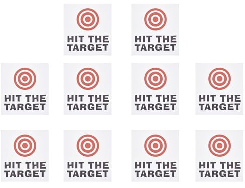 10Pcs Fun Effective Training Toilet Pee Target Waterproof Toilet Target Bullseye Stickers Removable Training Fun Decorative Stickers for Bathroom Experience