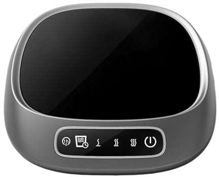 Chauffe-Tasse à café, contrôle de la Chaleur à écran Tactile, 1 pièce, Dessous de Verre Rechargeable par USB, Coussin Chauffant électrique, extérieure en céramique, pour thé, Chocolat, Lait