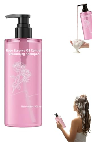 Rosen-Shampoo mit Ölregulierung & Volumen, speziell für Frauen mit fettigem Haar, spendet langanhaltende Feuchtigkeit und reguliert die Talgproduktion. (1PCS)
