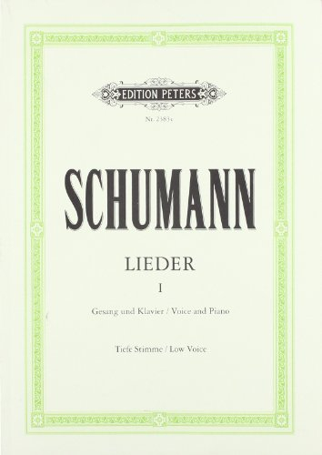 Lieder in 3 Bänden, Urtext, Band 1: Tiefe Singstimme / (für Gesang und Klavier): Gesang und Klavier. Urtext (Edition Peters, 1, Band 1)