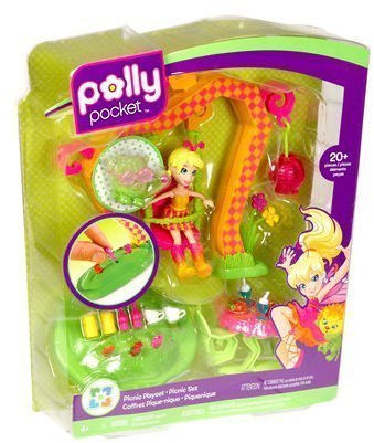 POLLY POCKET Secret Picnic Playset 20+ Teile - Spielset mit Puppe