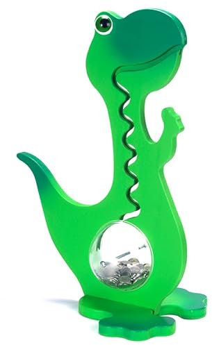 Big Belly Bank Dino Kugelbahn Spardose 60cm - Made in Switzerland (Grün Zweifarbig)