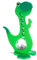 Big Belly Bank Dino Kugelbahn Spardose 60cm - Made in Switzerland (Grün Zweifarbig)