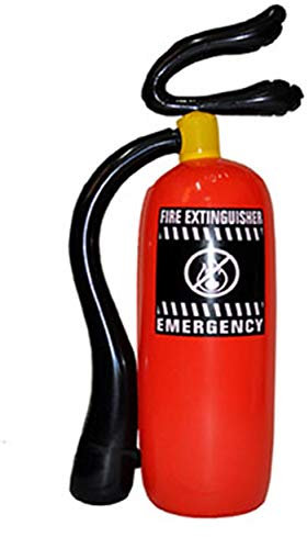 Funny Fashion Estintore Gonfiabile per Travestimento Pompiere Vigile del Fuoco
