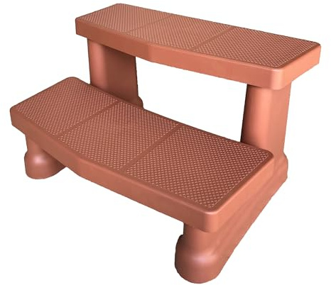 Happy Steps Redwood Durable Hot Tub Spa Steps